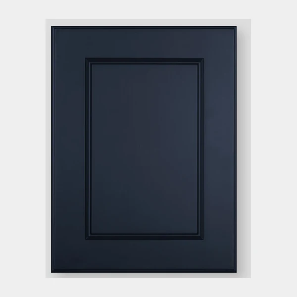 Double Shaker Blue cabinet door swatch - Painted finish