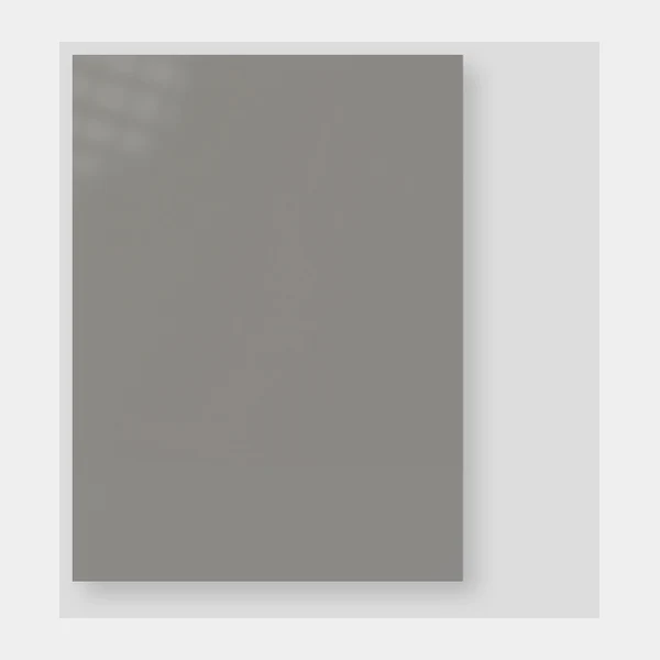 High Gloss Light Grey cabinet door swatch - PET finish