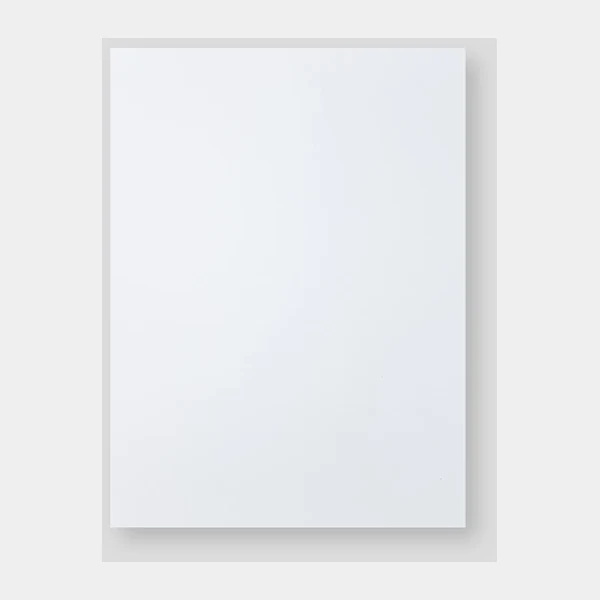 Matte White cabinet door swatch - PET finish