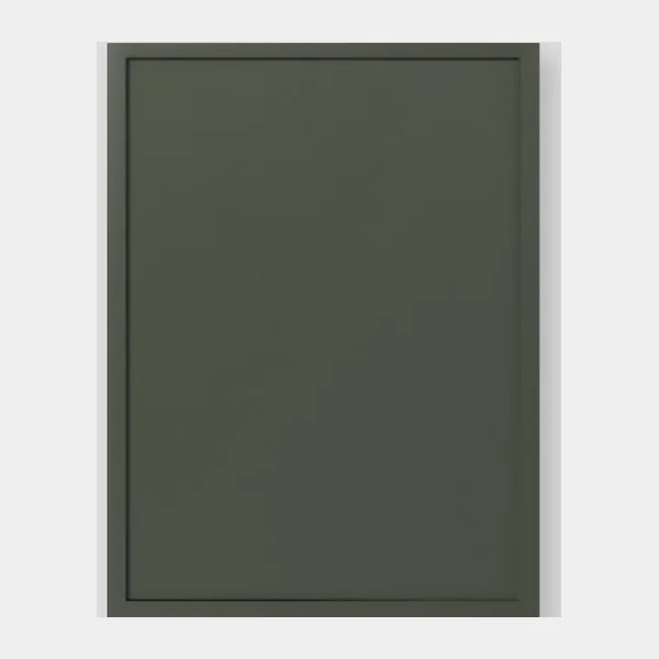 Slim Shaker Green cabinet door swatch - Painted finish