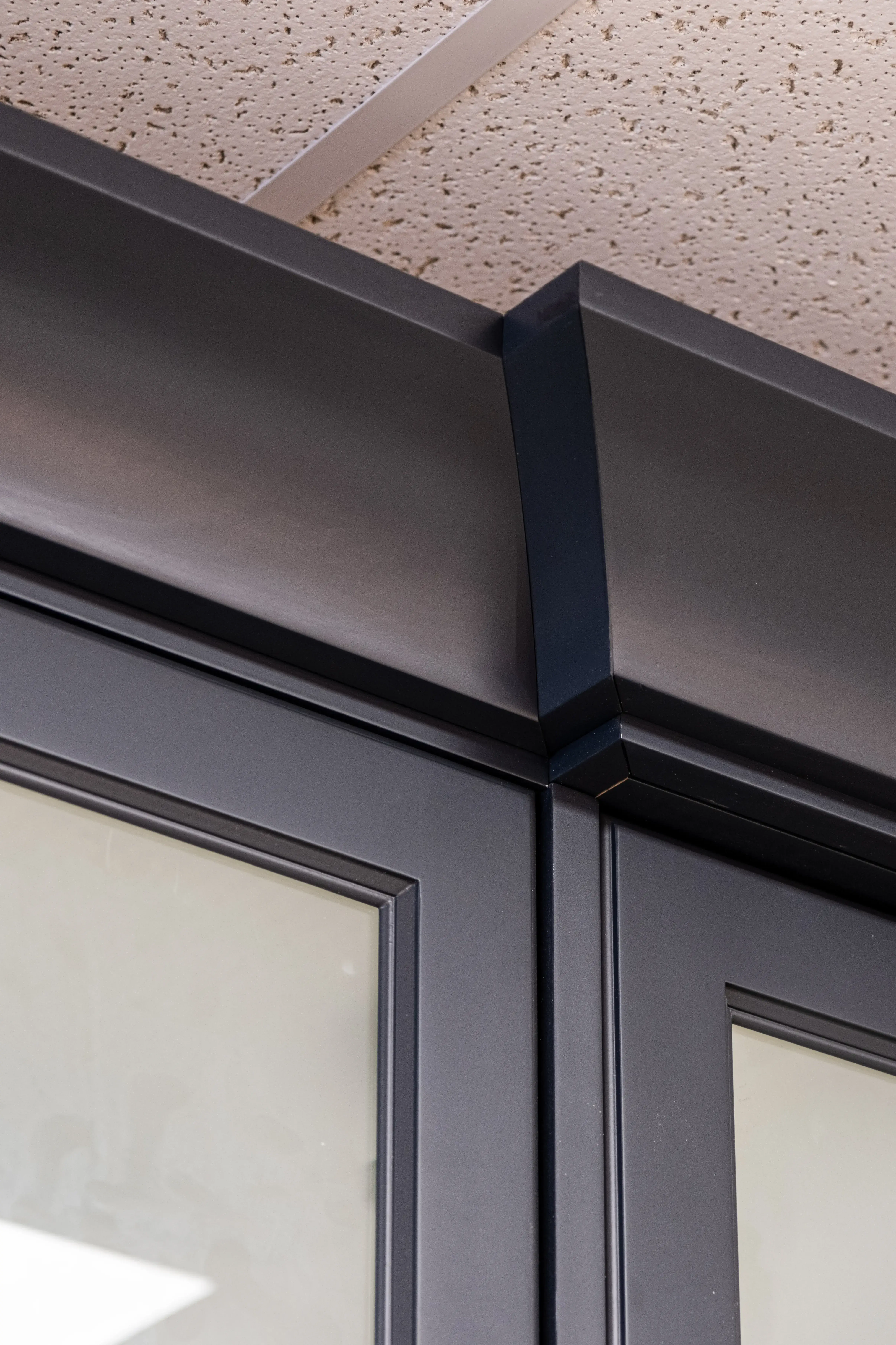 Double Shaker Blue kitchen cabinets