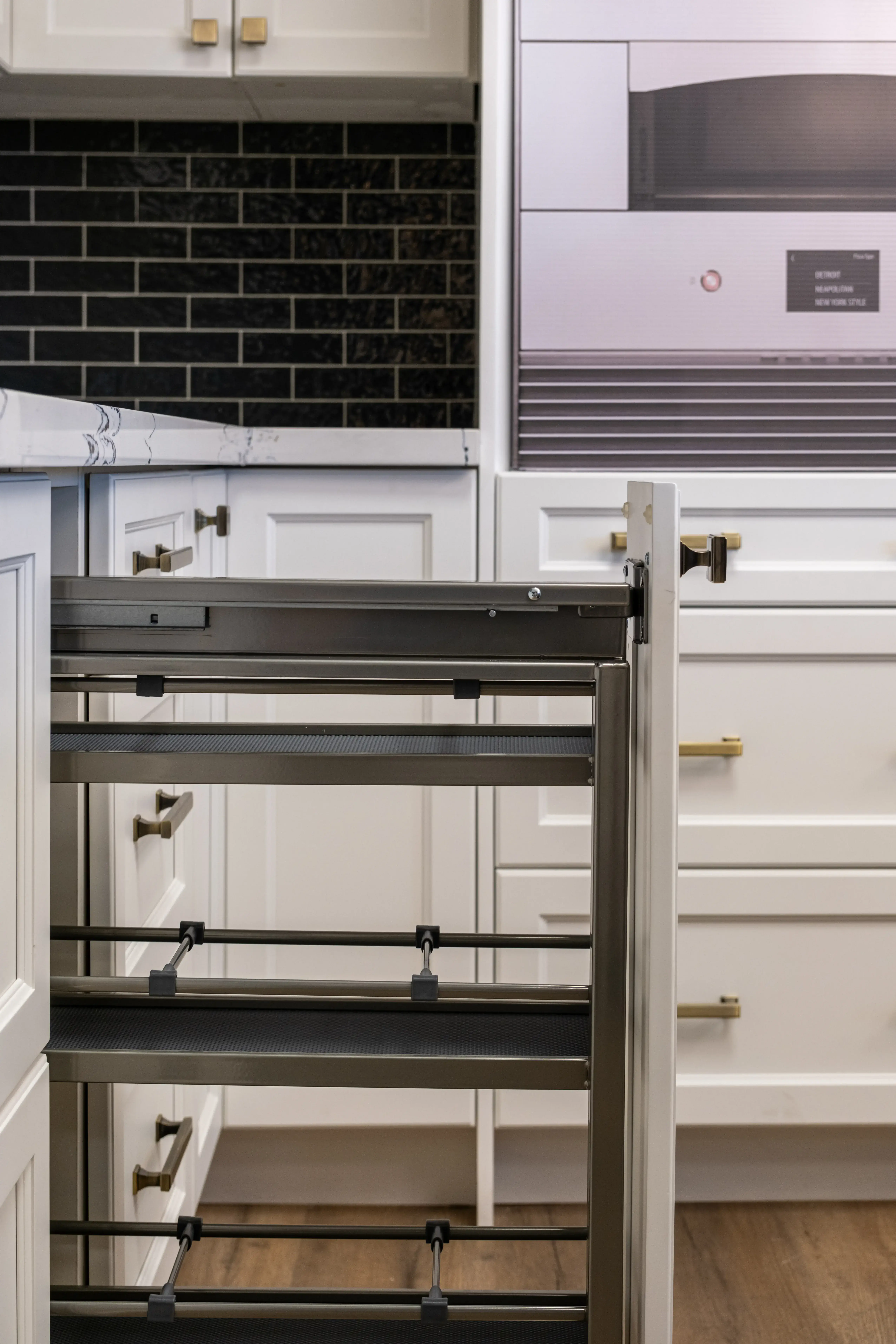 Double Shaker White cabinet style