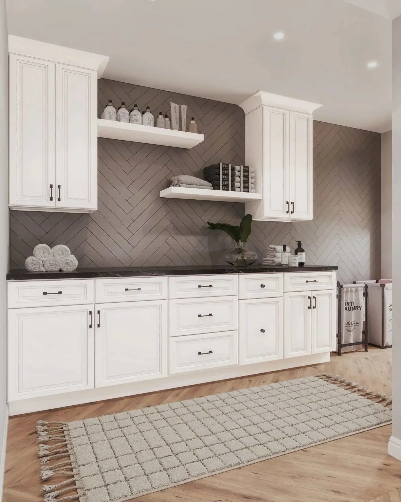 Laundry room cabinet project 1 in Toronto