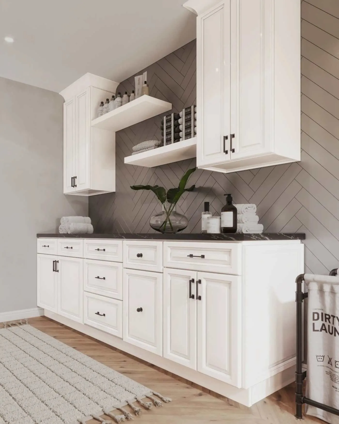 Laundry room cabinet project 3 in Toronto