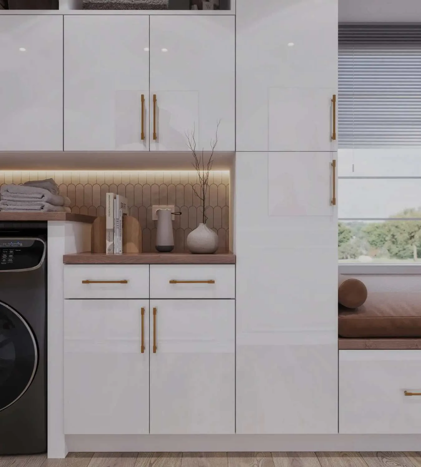 Laundry room cabinet project 7 in Toronto