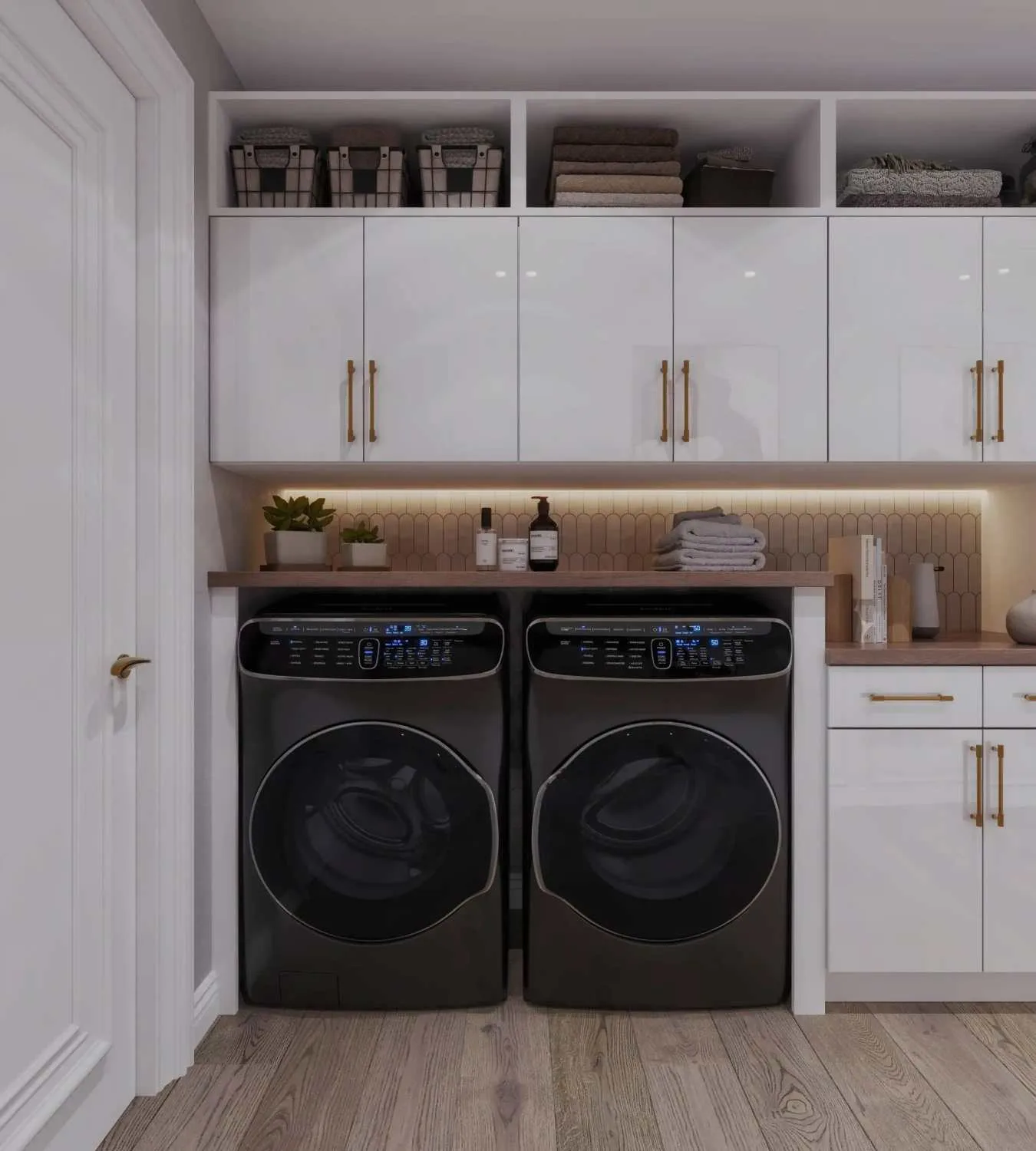 Laundry room cabinet project 8 in Toronto
